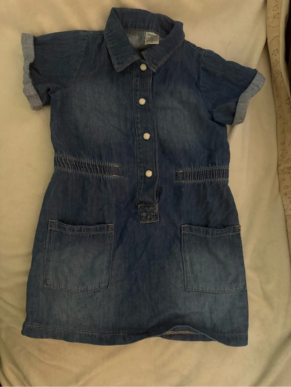 OshKosh B'gosh Denim Blue Short-Sleeve Shirt Dress